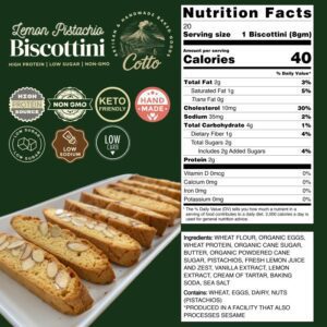 Lemon Pistachio biscotti