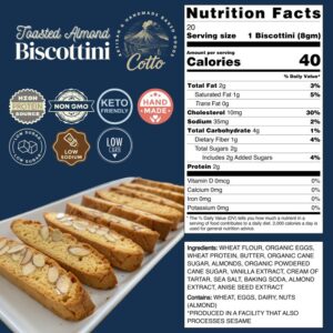 Toasted Almond Biscotti– Keto Friendly - Image 2